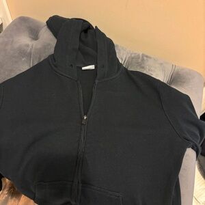 Sunday Best Woman’s Zip-Up Black Sweater